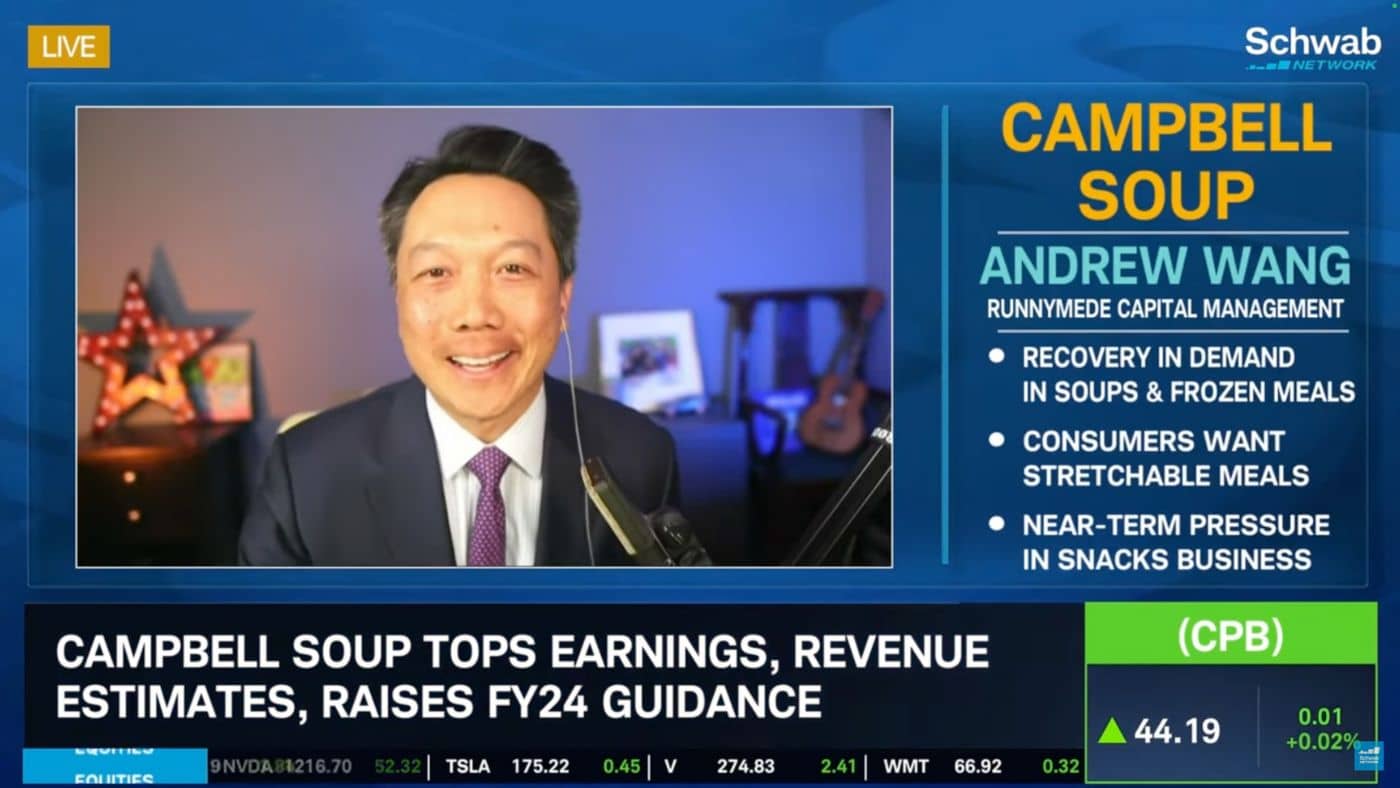 andy wang on cambell soup earnings report